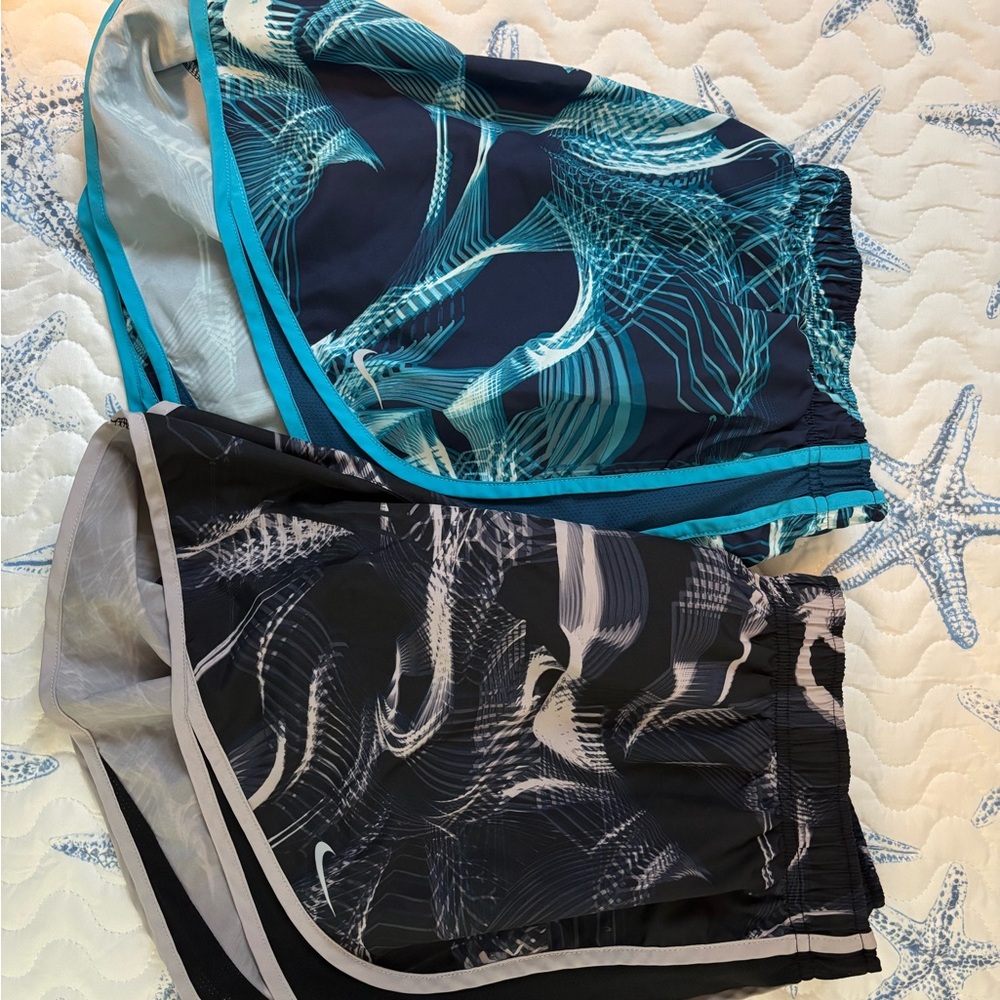 Nike Dri-FIT Blue and Black Graphic Shorts
